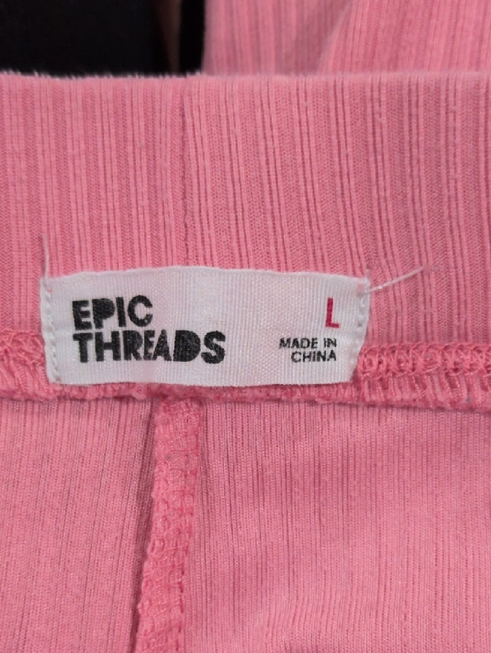 Epic Threads Pink Ribbed Boot-Cut Knit Pants - Picture 3 of 3